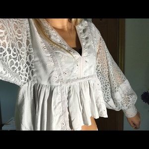 Beautiful Embroidered Free People Top